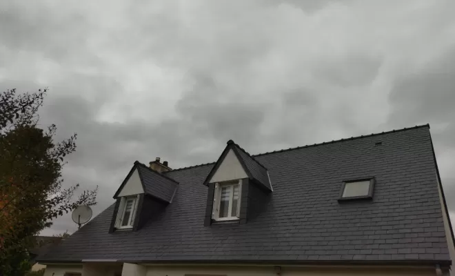 Remplacement d'ardoise fibro-ciment par de l'ardoise naturelle, Sainte-Anne-sur-Brivet, QUIRRION MICKAEL COUVREUR ZINGUEUR GUERINOIS